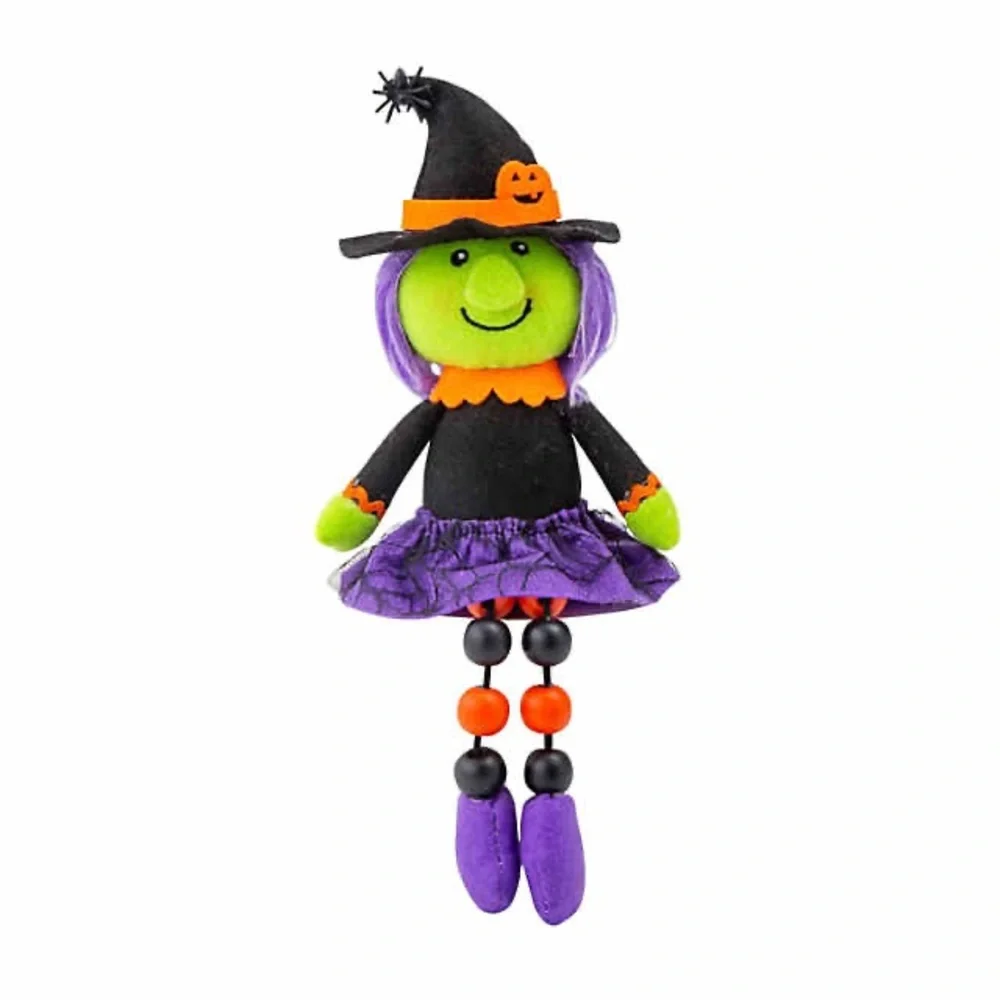 Dangle-Leg Halloween Witch Tabletop Decoration